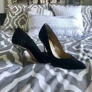 Black Suede Pumps